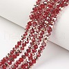 Electroplate Transparent Glass Beads Strands EGLA-A034-T4mm-N12-1