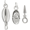 Beebeecraft 2Sets 925 Sterling Silver Box Clasps STER-BBC0007-01-1