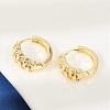 Brass Clear Cubic Zirconia Hoop Earrings EJEW-Q016-05G-4