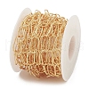 Brass Textured Oval Link Chains CHC-M025-26A-G-4