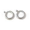 316 Surgical Stainless Steel Spring Gate Rings STAS-H234-06P-01-1