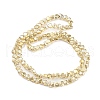 Full Plated Electroplate Glass Beads Strands EGLA-G037-09A-FP03-2