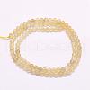 Natural Gold Rutilated Quartz Beads Strands G-F509-42-2mm-2