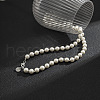 Glass Pearl Round Beaded Necklaces FS-WG7E341-01-4