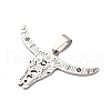 201 Stainless Steel Pendants STAS-V013-12P-2
