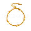 Vintage Stainless Steel Double-Strand Bracelets LR9145-5