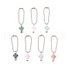 Cross Acrylic Pendant Decorations HJEW-JM03398-02-2