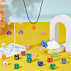 SUPERFINDINGS 56Pcs 14 Styles Transparent Resin Pendants FIND-FH0010-47-5