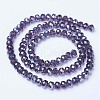 Electroplate Glass Beads Strands EGLA-A034-T6mm-B13-2