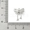 Brass Micro Pave Cubic Zirconia Pendants KK-M326-18B-P-3