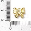 Rack Plating Brass Micro Pave Clear Cubic Zirconia Pendants KK-H463-03G-3