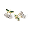 Brass Micro Pave Cubic Zirconia Pendants KK-H072-12G-02-2