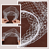 AHADERMAKER 2Pcs 2 Styles Cloth Mesh Veil Headband MRMJ-GA0001-25-4
