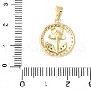Brass Micro Pave Cubic Zirconia Pendants KK-D357-04B-G-3