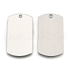 201 Stainless Steel Rectangle Stamping Blank Tag Pendants X-STAS-S031-03-1