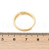 925 Sterling Silver Micro Pave Clear Cubic Zirconia Adjustable Finger Rings for Women RJEW-G351-01G-5