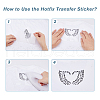 SUPERFINDINGS 4Pcs  4 Colors Heart Glitter Hotfix Rhinestone DIY-FH0007-37-3