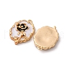 Brass Enamel Pendants KK-Z112-18G-02-2