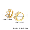 Elegant S925 Sterling Silver Circle Hoop Earrings FR8942-1-2