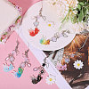 Globleland 6Pcs 6 Colors Goldfish & Star Resin & Alloy Mobile Straps FIND-GL0001-93-3