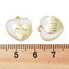 Rack Plating Alloy Enamel Pendants PALLOY-F311-10G-3