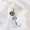 WEWAYSMILE Dog Keychain Car Keychain Pet Pendant Key-Ring Lovely Dog Key-ring Portable Metal Keychain Gift for Pet Lover Birthday Puppy Theme Party Supplies (Dalmatians) JX807A-4