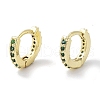 Brass Pave Cubic Zirconia Hoop Earrings for Women EJEW-L269-134G-2
