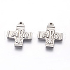 Tarnish Resistant 304 Stainless Steel Pendants STAS-E445-24-1
