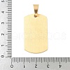304 Stainless Steel Pendants STAS-K305-01G-3