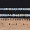 Electroplate Glass Beads Strands GLAA-B023-01A-15-4