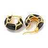 Rack Plating Brass Micro Pave Clear Cubic Zirconia Hoop Earring EJEW-C102-42G-3