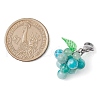Grape Natural Hemimorphite Pendant Decoration HJEW-TA00293-04-3
