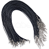 SOFPLATE 50Pcs Waxed Imitation Leather Cord Necklace Makings AJEW-SP0001-04-1