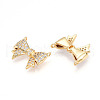 Brass Micro Pave Cubic Zirconia Pendants KK-N257-38G-2