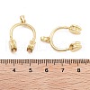 Headset Rack Plating Brass Pendants KK-G512-16G-3