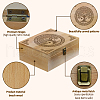 Rectangle Wooden Memory Keepsake Boxes with Lids CON-WH0101-030-3