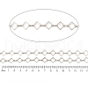 Rack Plating Rhombus Brass Link Chains CHC-M026-01P-01-2