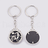 Natural & Synthetic Mixed Stone Keychain KEYC-P041-C-3