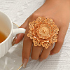 Brass Adjustable Cuff Open Rings for Women AQ4831-3