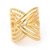 Ion Plating(IP) 201 Stainless Steel Open Cuff Ring RJEW-E063-48G-2