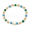 Glass Beads Stretch Bracelets BJEW-JB11514-2