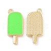 Brass Enamel Pendants KK-A168-16-06G-1