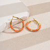 Sweet Stainless Steel Classic Hoop Earrings for Women ZH6889-4-1