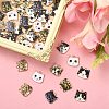 45Pcs 9 Styles Printed Alloy Pendants ENAM-CJ0003-46-4