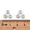 Brass Rhinestone Spacer Beads X-RB-A014-Z5mm-01S-NF-2