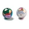 Christmas Theme UV Plating Acrylic Beads OACR-M022-02-2