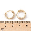 Daisy Brass Enamel Hoop Earrings for Women EJEW-G434-01G-02-5
