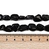 Natural Black Tourmaline Beads Strands G-Q060-E15-5
