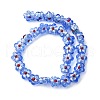 Handmade Silver Foil Glass Lampwork Beads FOIL-T001-02I-4