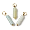 Natural Flower Amazonite Pendants STAS-C120-01G-06-1